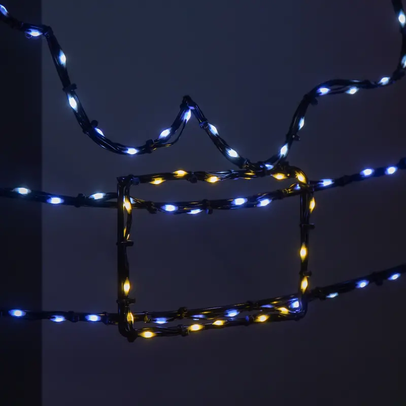 1.18m × 88cm Light-Up FlexiBright Santa Decoration – 469 Multi-Colored Twinkling LEDs