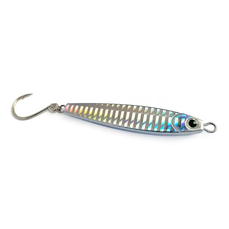 1.5-Ounce Silver Stick Jig with Inline Single Hook