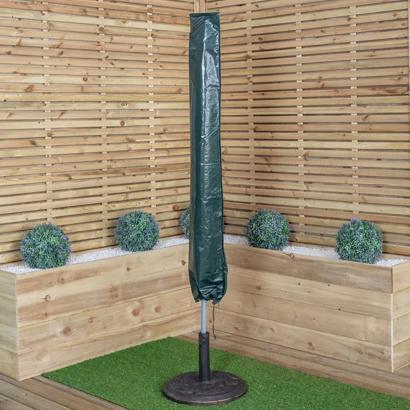 1.5m Weatherproof Parasol Cover – Reinforced Zip & Tie-Down Cord