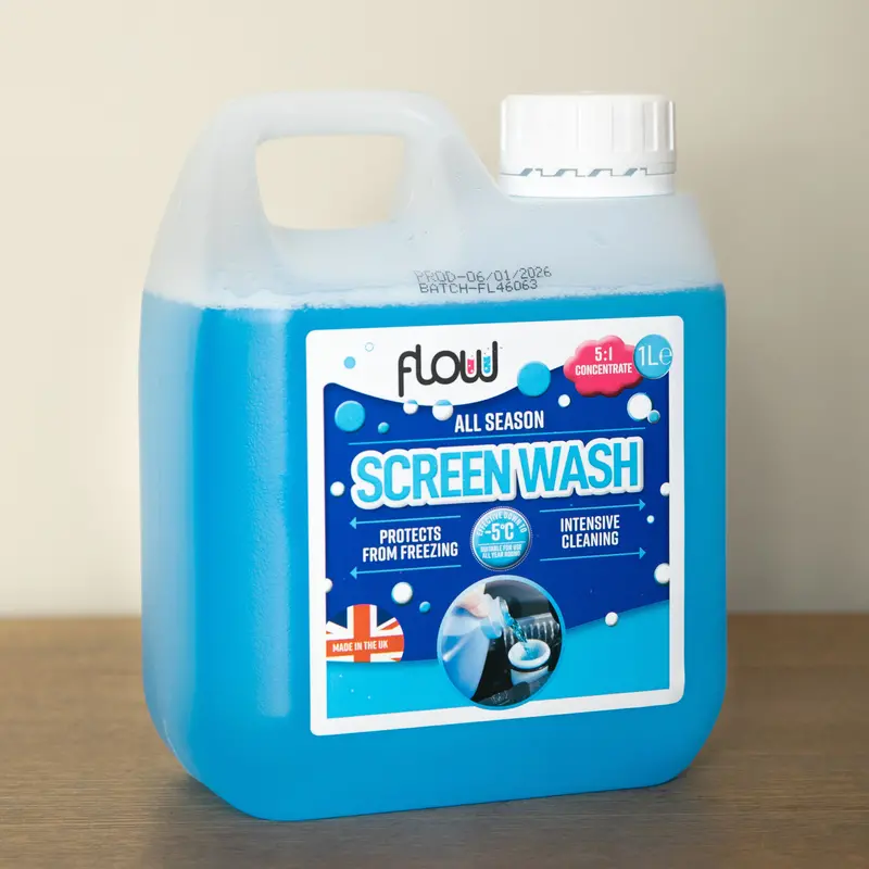 1-Litre All-Season Windscreen Wash Concentrate – Smear-Free Formula for Any Vehicle
