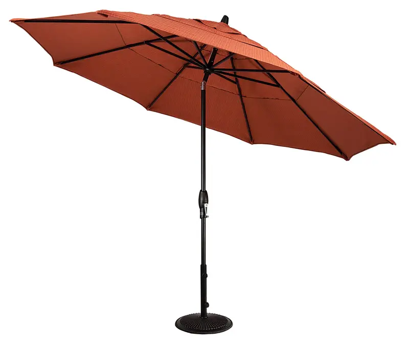 11-Foot Auto-Tilt Market Umbrella – Express Delivery by Treasure Garden