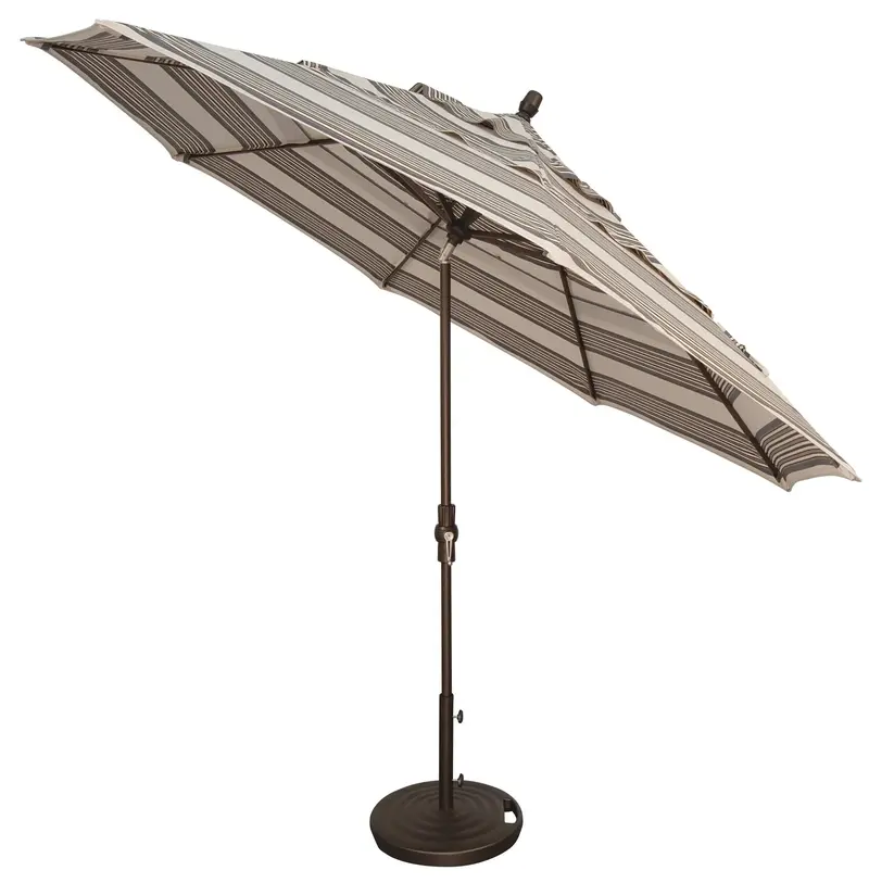 11 ft Collar-Tilt Market Umbrella – Treasure Garden