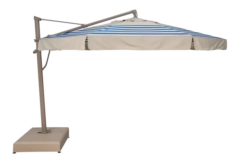 13-Foot AKZ PLUS Octagonal Cantilever Umbrella with Valance – Deluxe Shade Solution