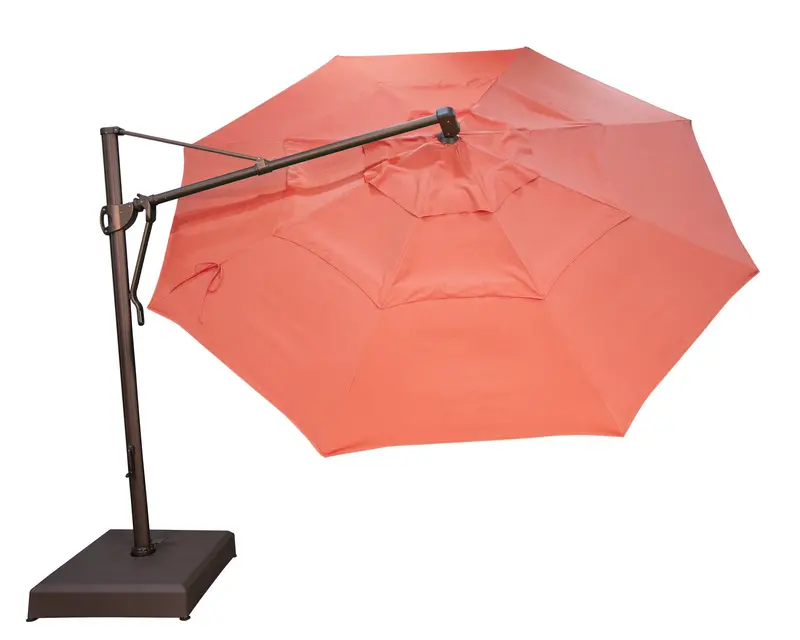 13-Foot Octagonal AKZ PLUS Cantilever Umbrella – Fast Shipping by Treasure Garden