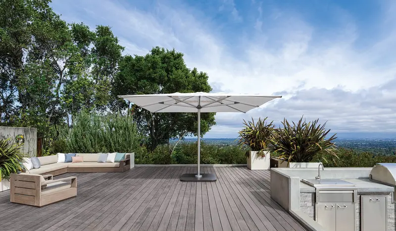 13 ft Square Astral Umbrella – Shademaker Outdoor Shade