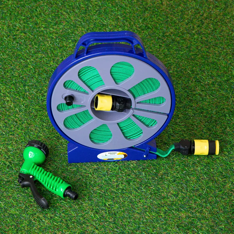 15-Metre Lay-Flat Garden Hose with Integrated Storage Cassette