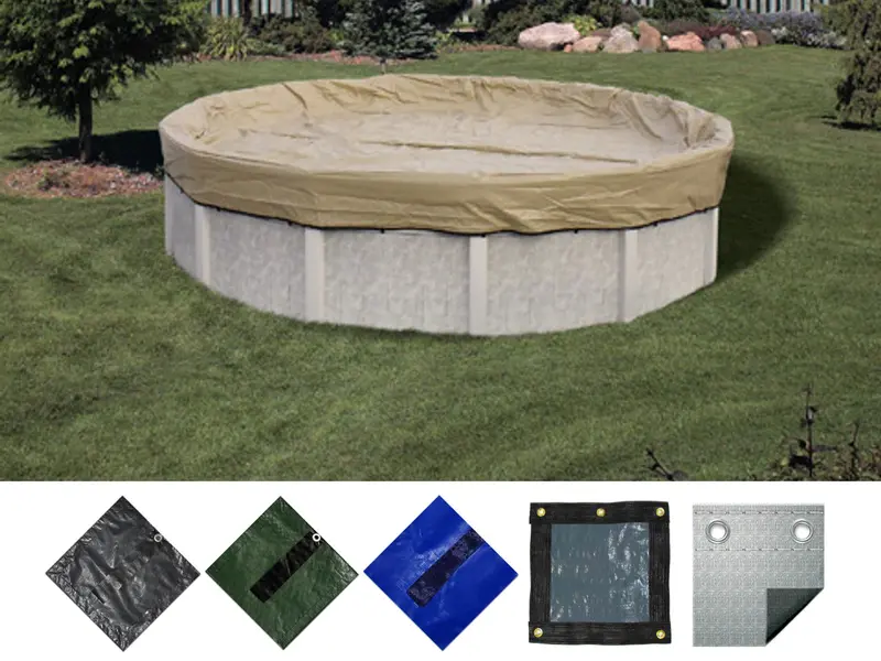 15- to 16-Foot Round Winter Pool Cover for Above-Ground Swimming Pools