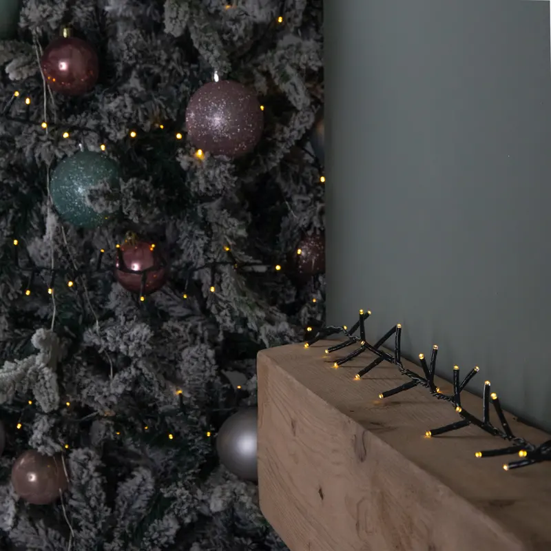 18.7m Warm White Christmas String Lights – 750 LED TreeBrights with Timer