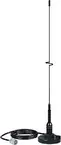 19-Inch Stainless Steel VHF Whip Antenna with Magnetic Mount