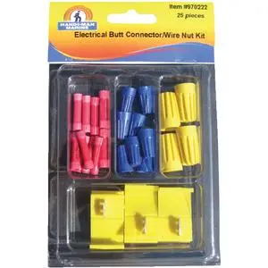 25-Piece Butt Connector and Wire Nut Combo Kit