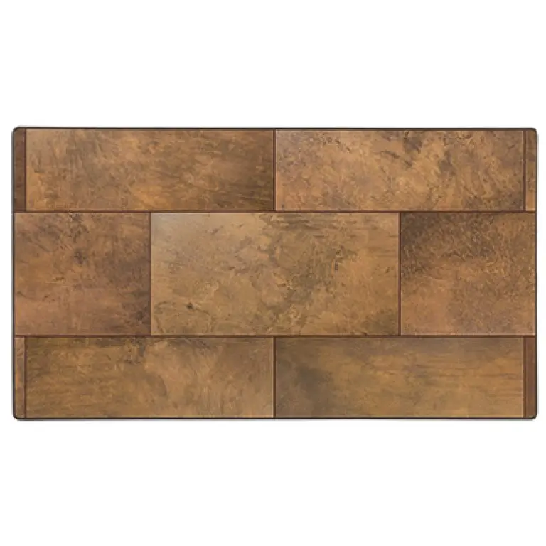 28×50-Inch Rectangular City Series Table Top with Aluminum Rim – O.W. Lee