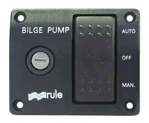 3-Way Lighted Rocker Panel Switch – Bilge System Control Center