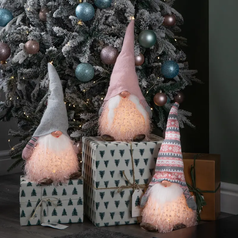 30cm LED-Illuminated Gonk Ornament – Choose from Three Festive Designs