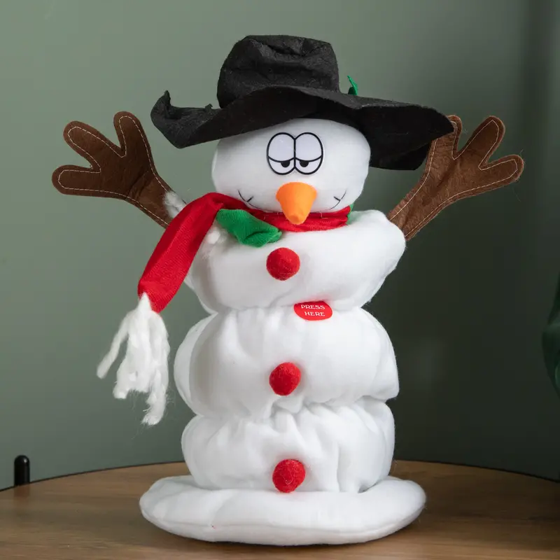 35cm Animated Sherbert Snowman – Singing & Dancing Holiday Figure