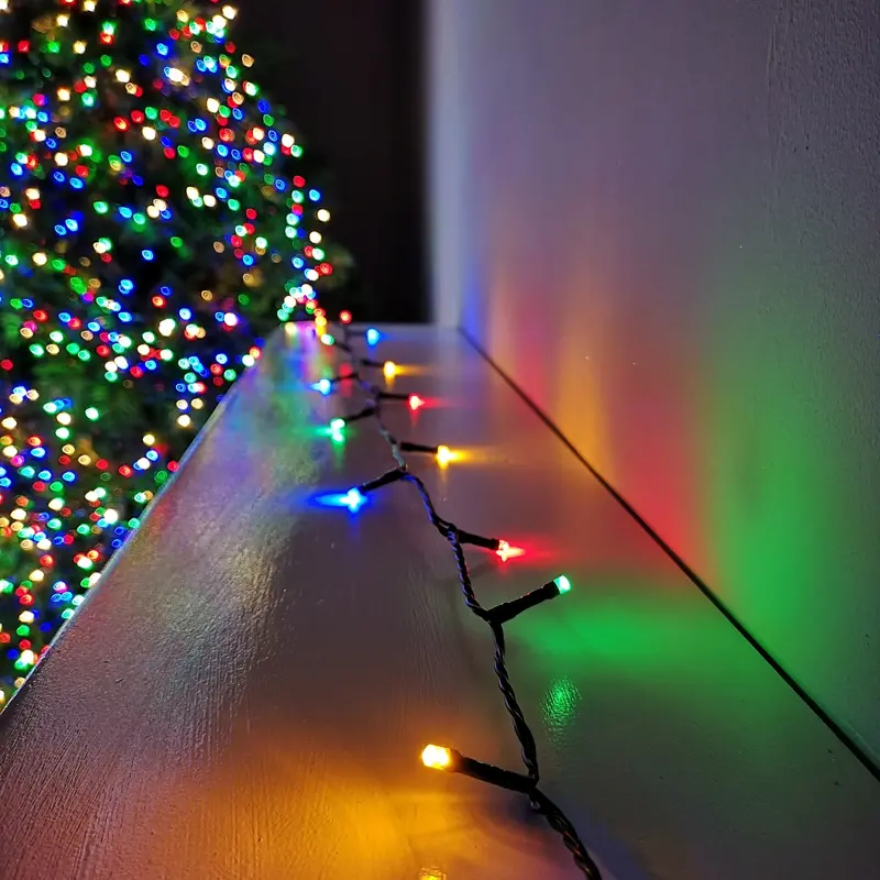 380-LED 23-Meter Multicolour Outdoor Christmas String Lights Featuring 8 Functions and Timer