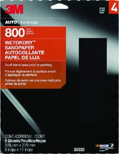 3M Imperial Wet-or-Dry Paper Sheets for Versatile Hand Sanding