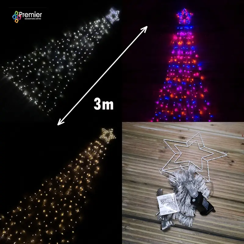 3m Shooting Star LED Decoration – Color-Selectable Multifunction Light