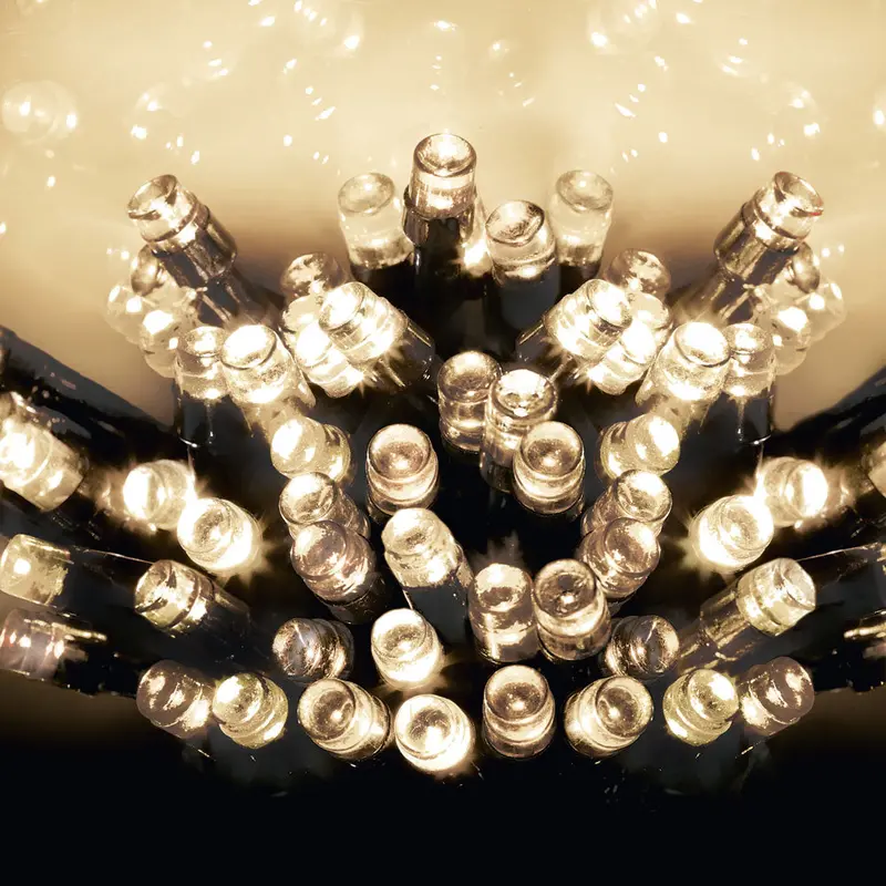 40m Warm White 400-LED Battery-Powered Christmas String Lights with Timer – Indoor & Outdoor Use