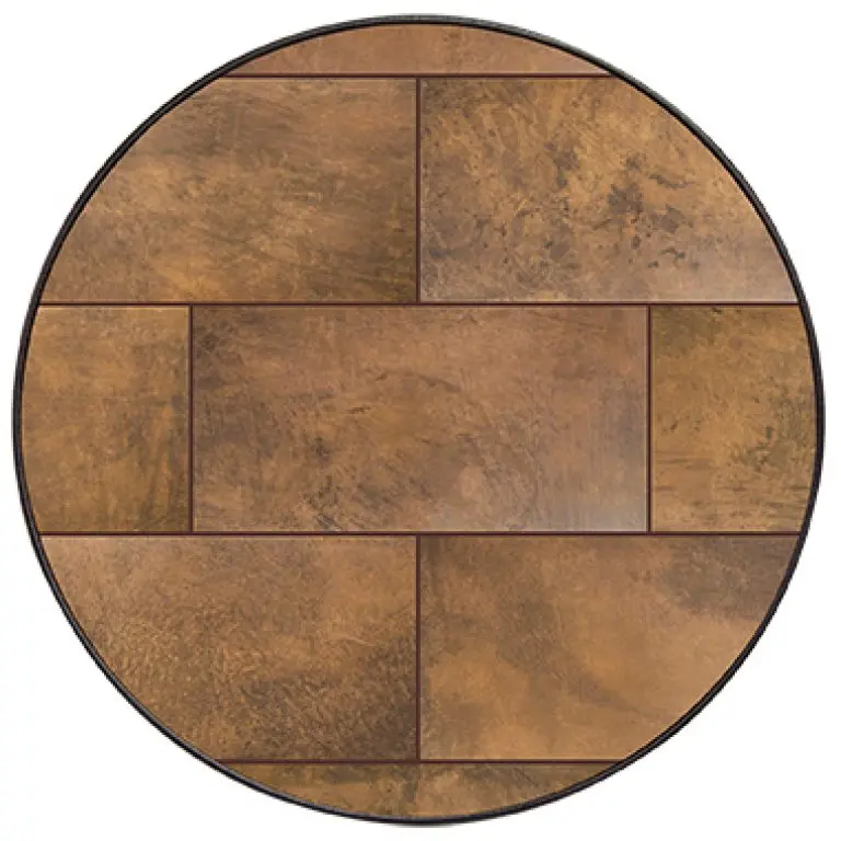 42-Inch Round City Series Table Top with Aluminum Rim – O.W. Lee