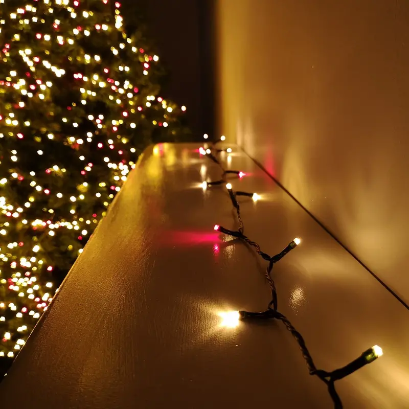 57.5m Red and Vintage Gold SupaBrights Christmas Lights – 720 LED Mains-Powered Multifunction Set