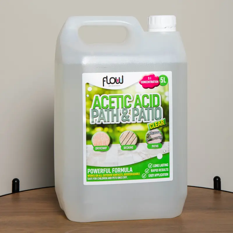 5L Acetic Acid Patio & Garden Cleaner for Algae, Moss & Grime Removal