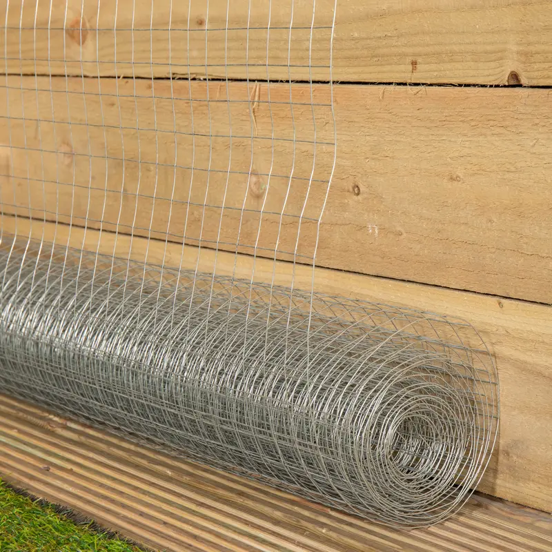 5m x 90cm Galvanised Wire Mesh Fencing for Garden Use – 25mm Aperture