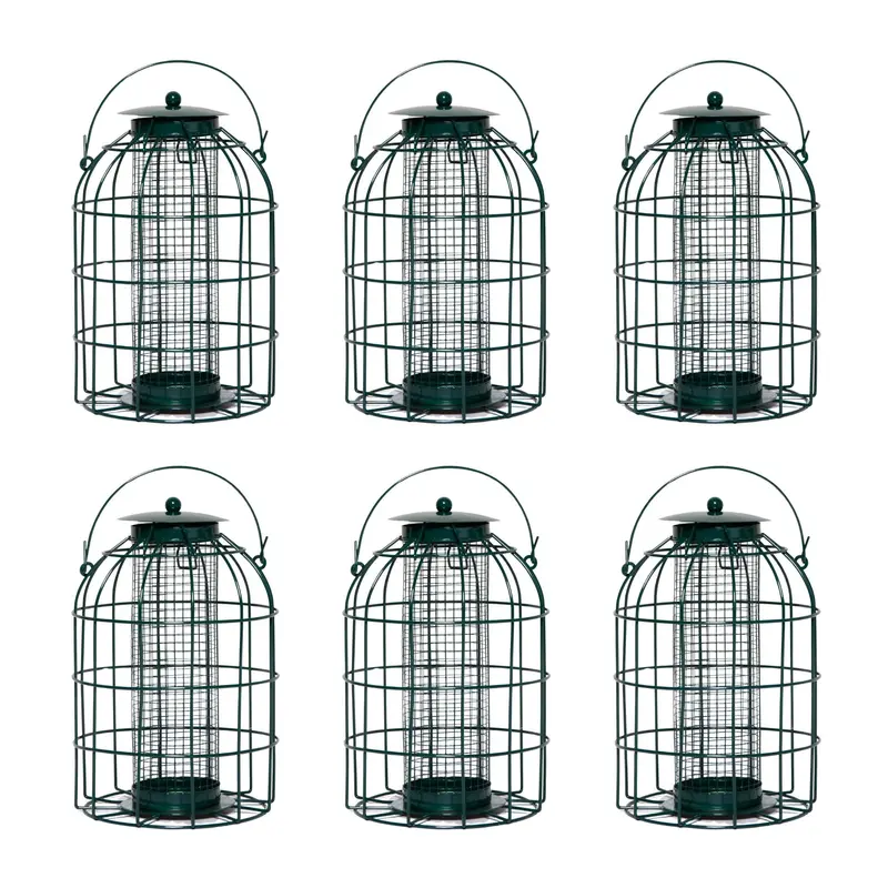 6-Pack Wild Bird Nut Feeder Set with Squirrel-Resistant Design