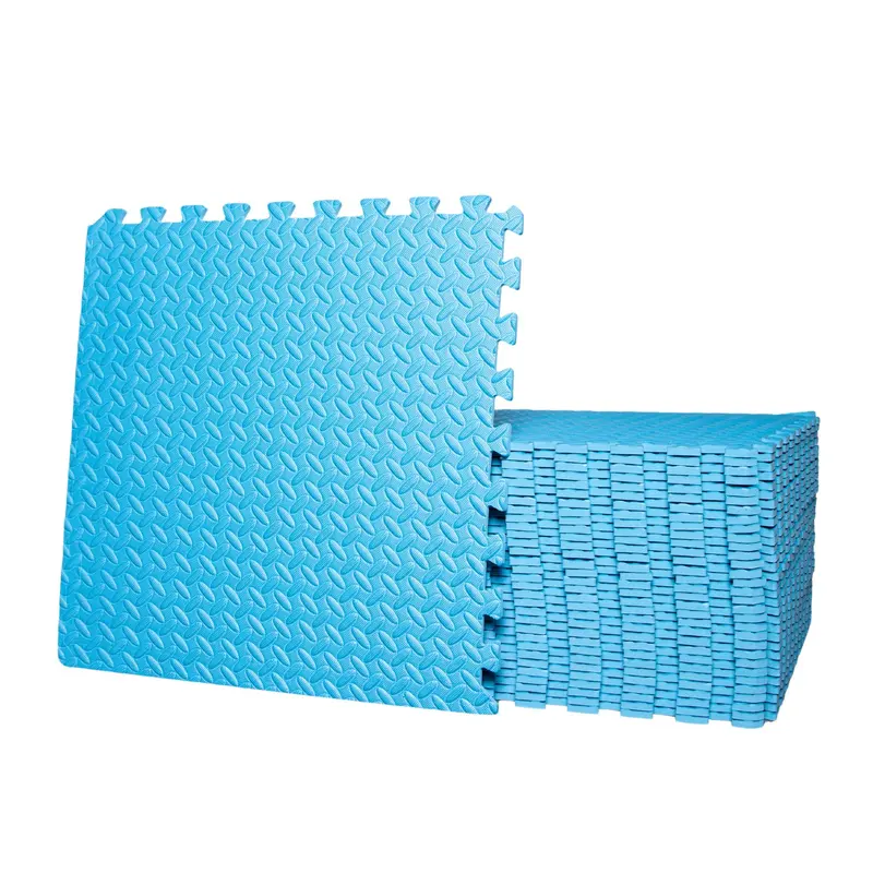 60cm x 60cm Blue EVA Foam Floor Protection Mat Set (32 Pieces)