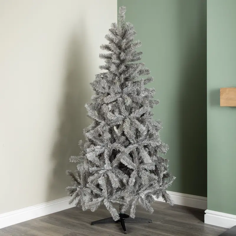 6ft Colorado Grey Spruce Christmas Tree – Wrapped Branches and 483 Lifelike Tips