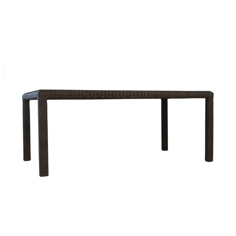72-Inch Rectangular Mesa Umbrella Dining Table by Lloyd Flanders