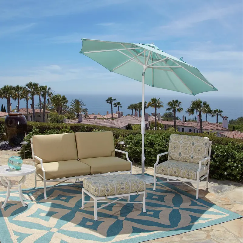 9-Foot Auto-Tilt Market Umbrella – Effortless Angle Control