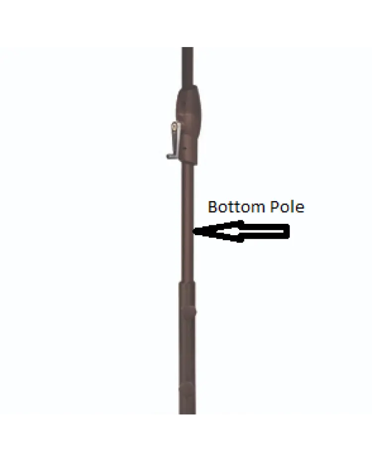 9-Foot Glide Tilt Bottom Pole – Enhanced Stability & Quiet Operation