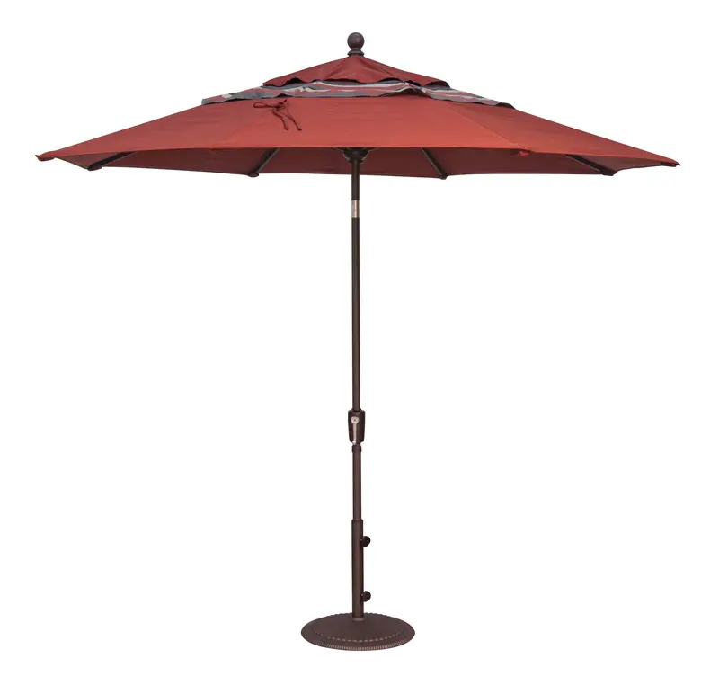 9-Foot Push-Button Tilt Market Umbrella by Treasure Garden