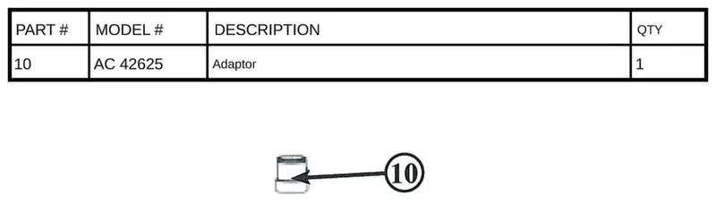 AC 42625 Adapter Fitting – Versatile Connection Interface