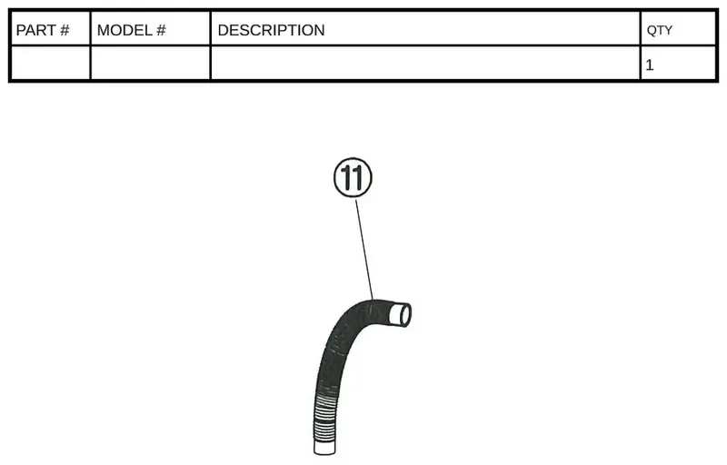 AC 52221 1.25″ x 14″ Hose – Short-Distance Connector Hose