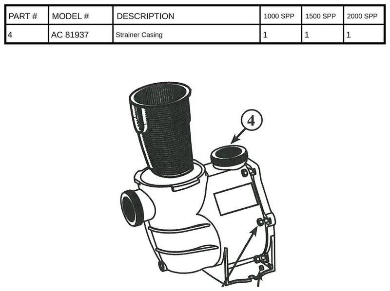 AC 81937 Strainer Casing Replacement