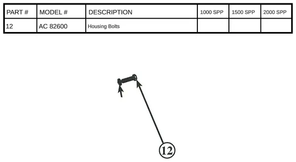 AC 82600 Housing Mounting Bolt Replacement
