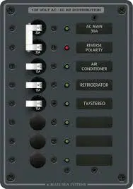 AC Main Disconnect with 6-Circuit Breaker Panel