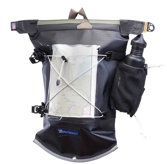 Aleutian Black Waterproof Dry Backpack