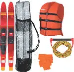 Allegre Red Package Combo Water Skis