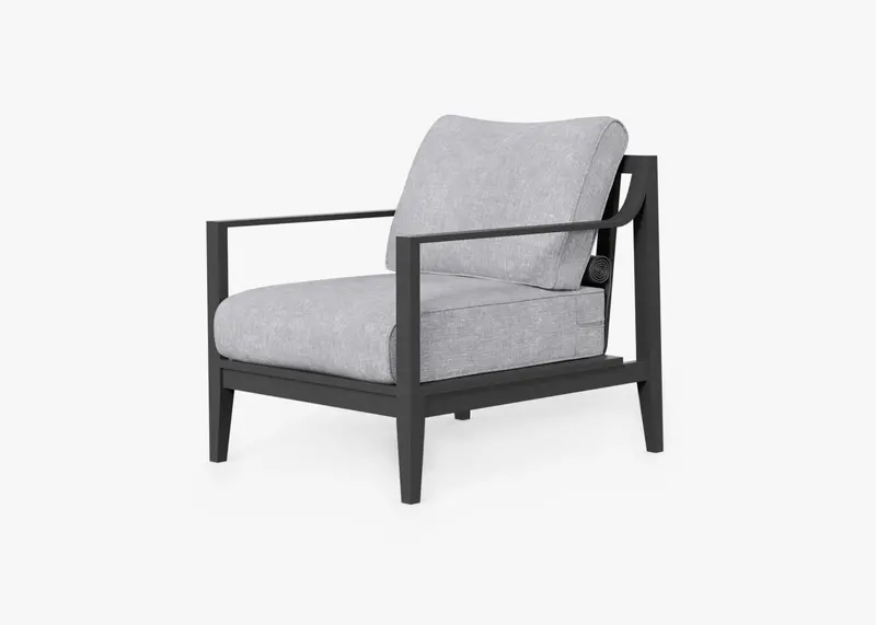 Aluminum Outdoor Accent Armchair by Outer
