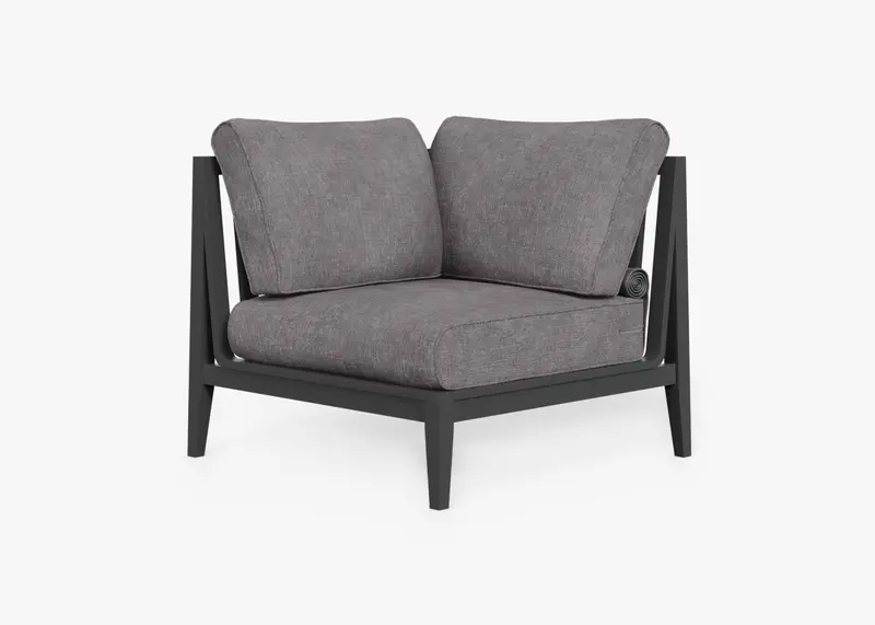 Aluminum Outdoor Right-Side Sectional Unit by Outer