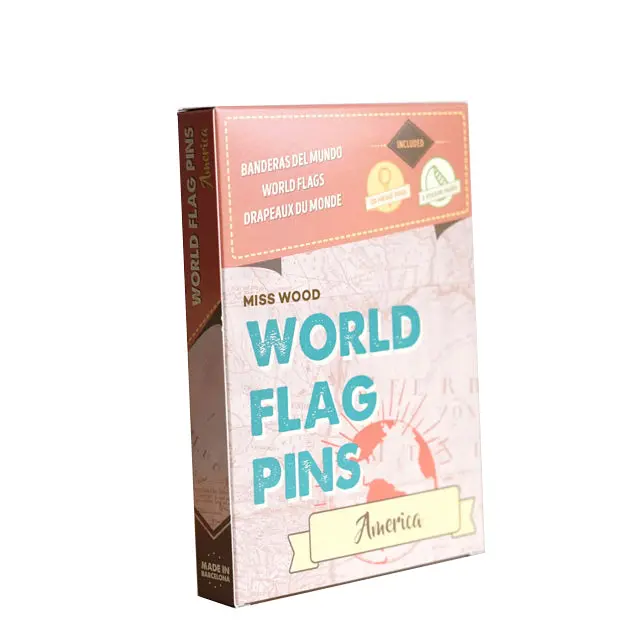 Americas Flag Pins for Wooden Maps