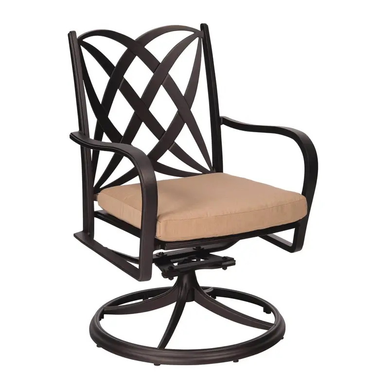 Apollo Swivel Rocker Dining Armchair – Woodard Premium Outdoor Seat