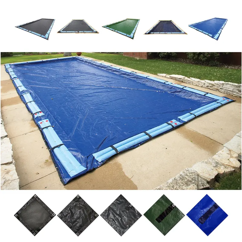 Arctic Armor Custom Rectangle In-Ground Pool Winter Covers – Weather-Resistant & Sized to Order