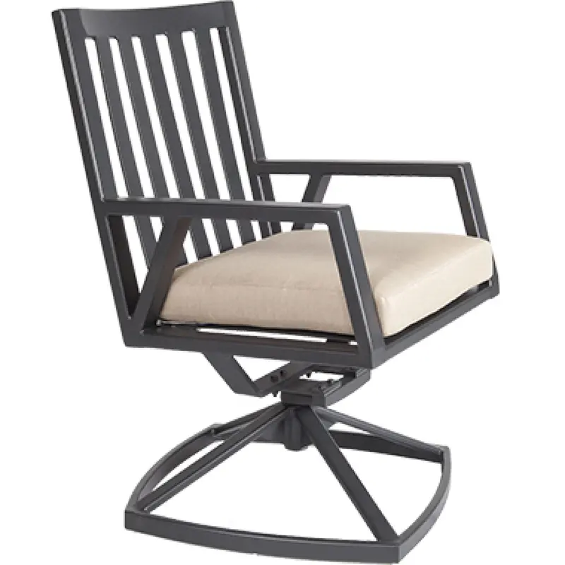 Aris Swivel Rocker Dining Arm Chair – Ow Lee Dynamic Outdoor Dining Chair