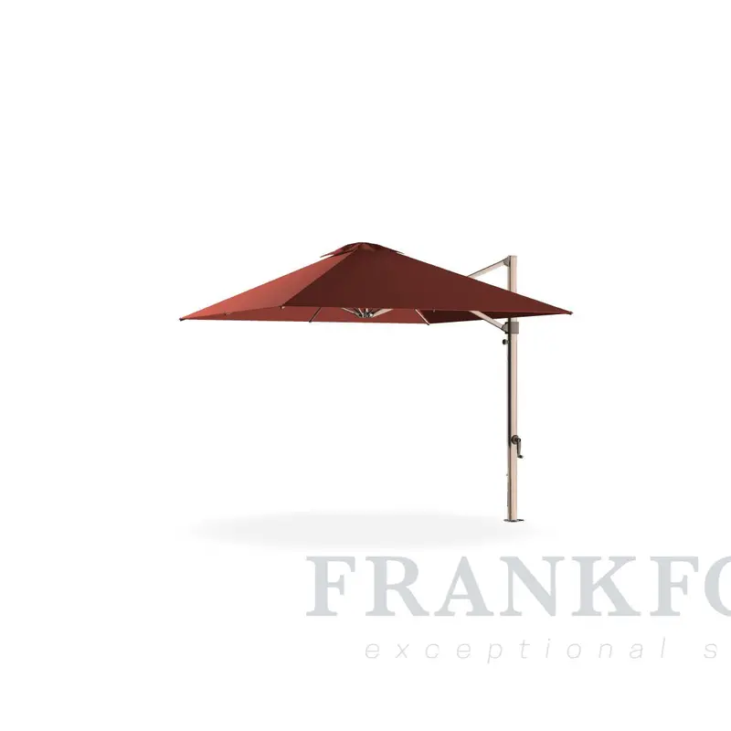 Aurora 10-Foot Square Fiberglass Cantilever Umbrella – Premium Frankford Design