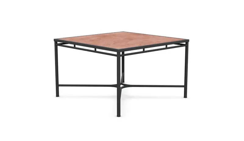 Azurro Living Athens 48-Inch Square Dining Table Base Only