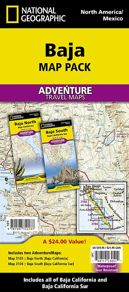 Baja Peninsula Travel Bundle Map