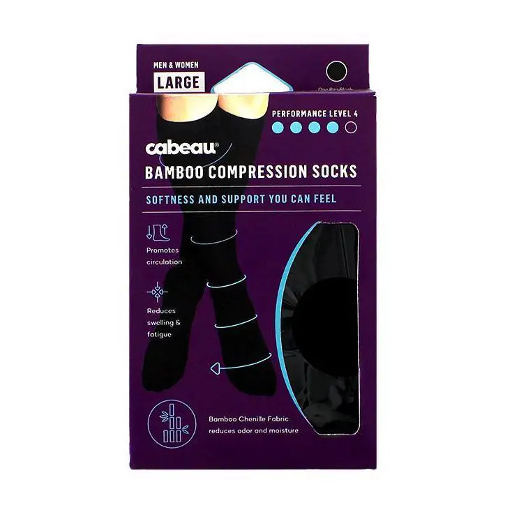 Bamboo-Blend Compression Hiking Socks